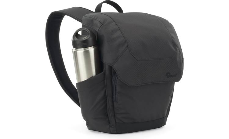 Lowepro Urban Photo Sling 250 shown fully loaded with water bottle (not included)