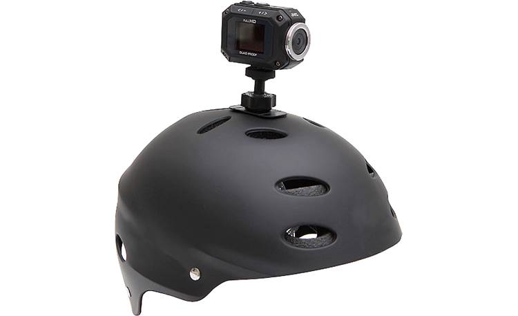 JVC Adixxion GC-XA1 Mounted on helmet (helmet not included)