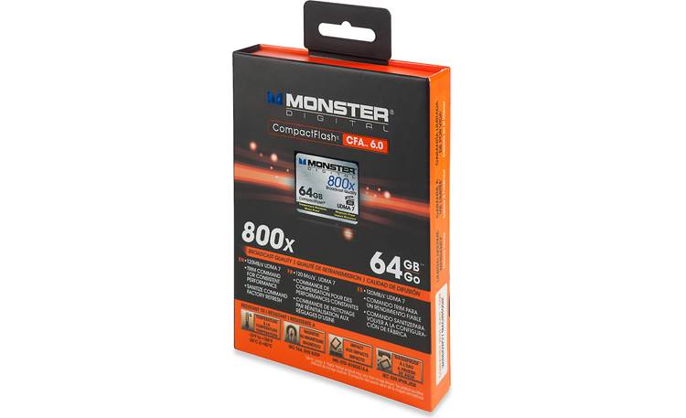 Monster Digital Compact Flash Memory Card Front of packaging