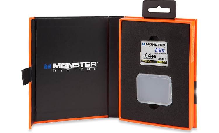 Monster Digital Compact Flash Memory Card Shown in packaging