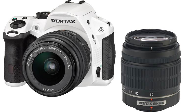 PENTAX K-30 Dual Lens Kit 1 Front (White)