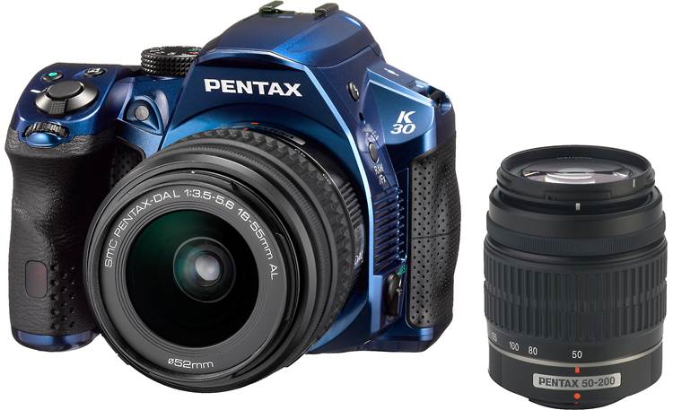 PENTAX K-30 Dual Lens Kit 1 Front (Blue)