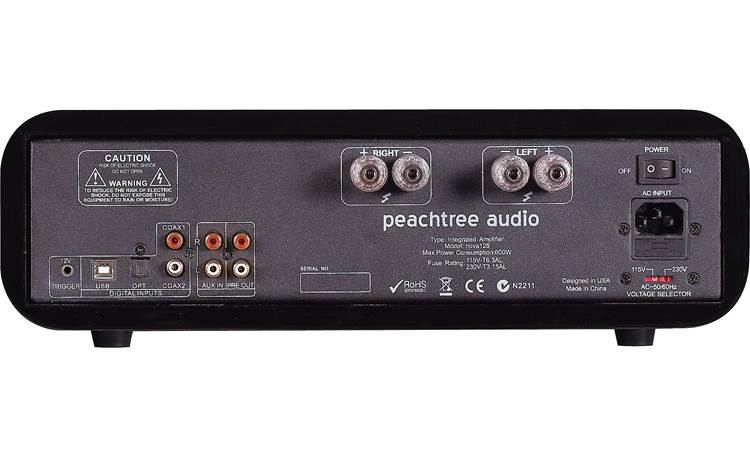Peachtree Audio nova125 Back (shown in gloss black)