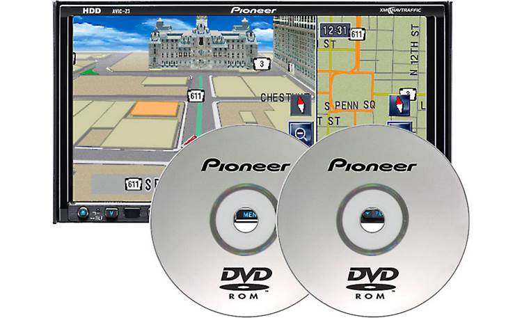 Pioneer CNDV-110HD Map Update Discs Front