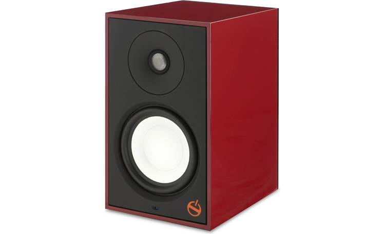 Paradigm SHIFT™ A2 Angled front view with grille removed (Vermillion Red Gloss)