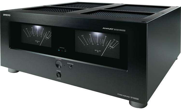 Onkyo M-5000R Front, 3/4 view, from right