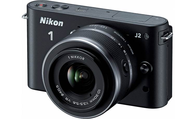 Nikon 1 J2 with 10-30mm VR Lens Front (Black)