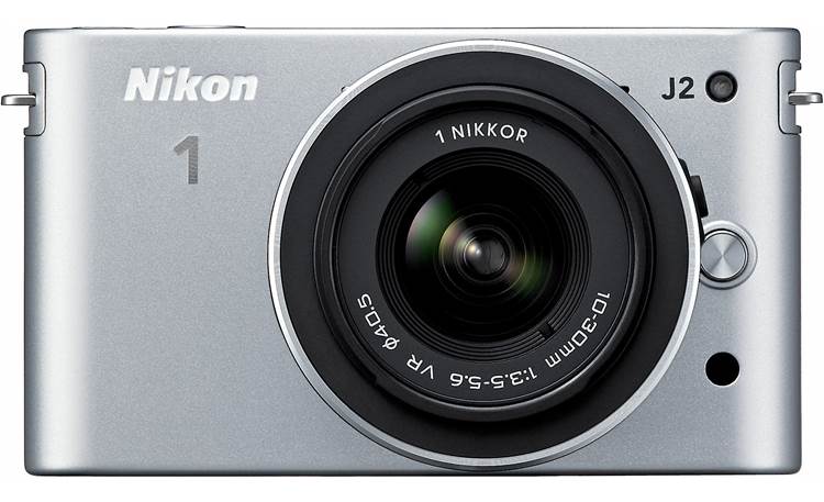 Nikon 1 J2 with 10-30mm VR Lens Front, straight-on