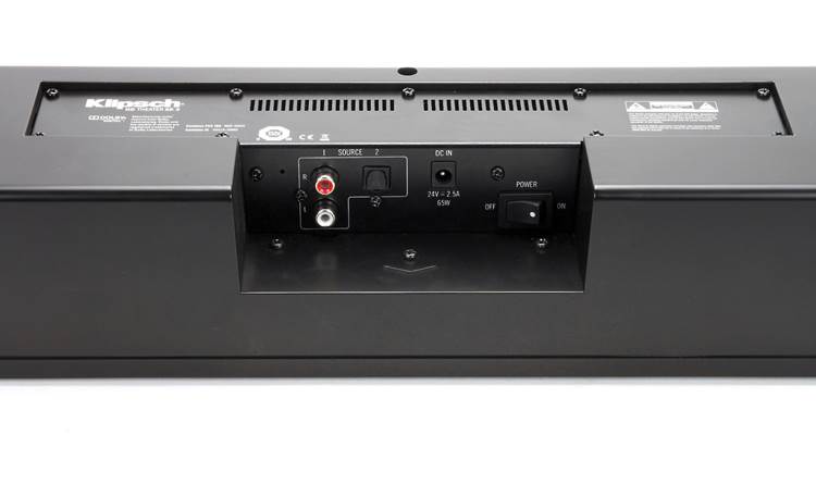 Klipsch HD Theater SB 3 Sound bar connection panel