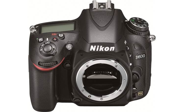 Nikon D600 (no lens included) Front, higher angle, body only