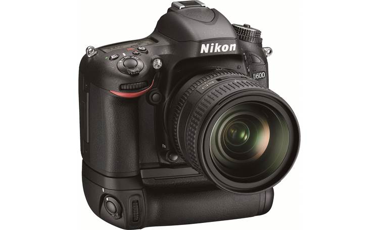 Nikon D600 (no lens included) Shown with optional battery grip and lens (not included)
