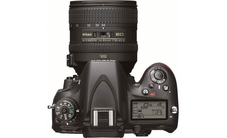 Nikon D600 with 3.5X Zoom Lens Top view
