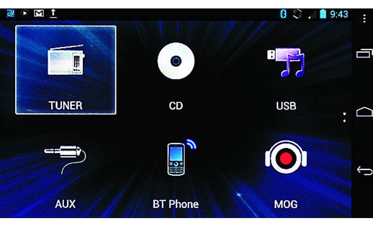 Sony MEX-GS600BT App Remote smartphone screen shot.