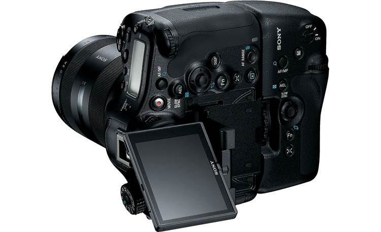 Sony Alpha SLT-A99V (no lens included) Articulated LCD screen (shown with grip, not included)