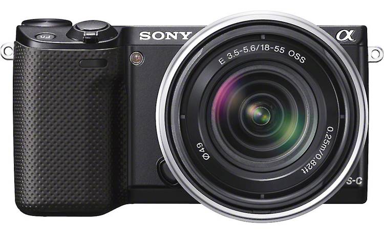 Sony Alpha NEX-5R with 3X Zoom Lens Front, straight-on