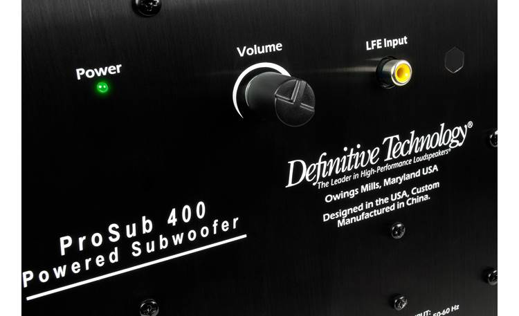 Definitive Technology ProCinema 400 Subwoofer back panel