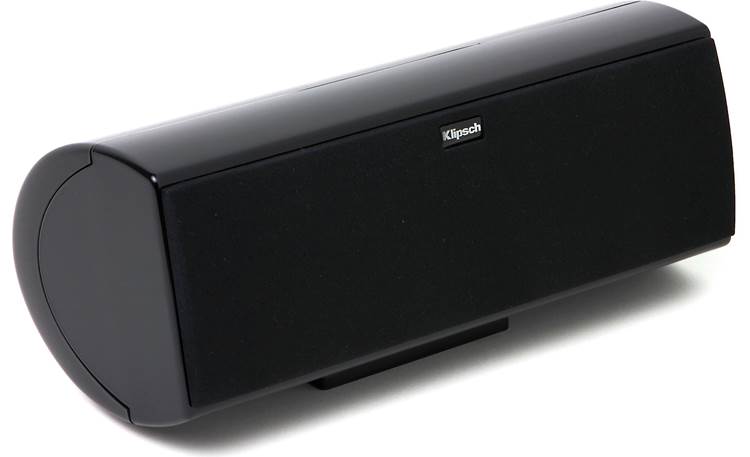 Klipsch HD Theater 600 Center channel speaker with grille attached (angled view)
