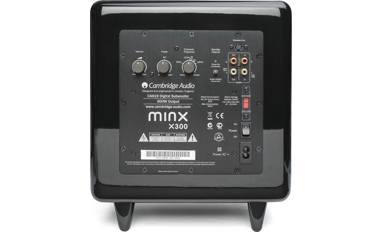 Cambridge Audio Minx S315-V2 X300 subwoofer back panel (black)