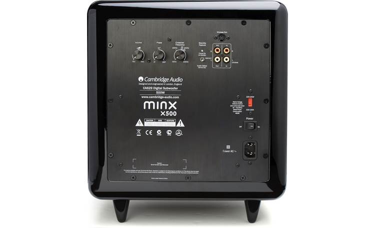 Cambridge Audio Minx S525-V2 X500 subwoofer back panel (black)