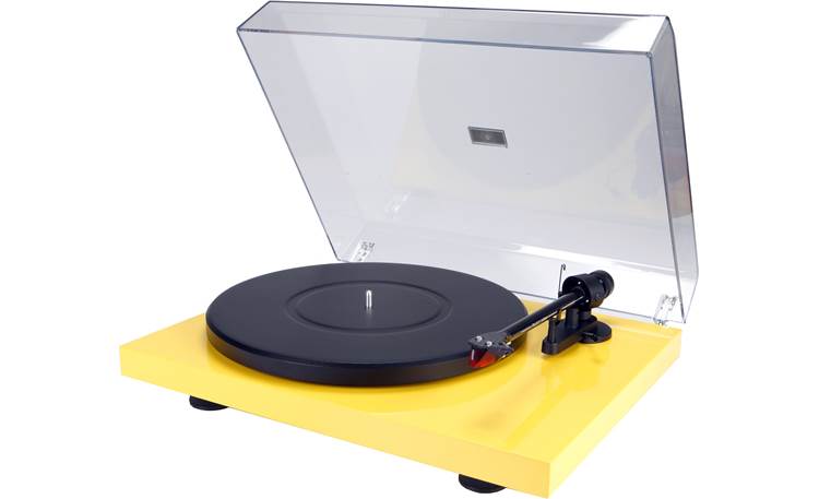 Pro-Ject Debut Carbon Shown with dust cover raised