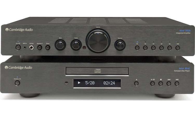 Cambridge Audio Azur 351A Shown with the Cambridge Audio Azur 351C CD player (not included)