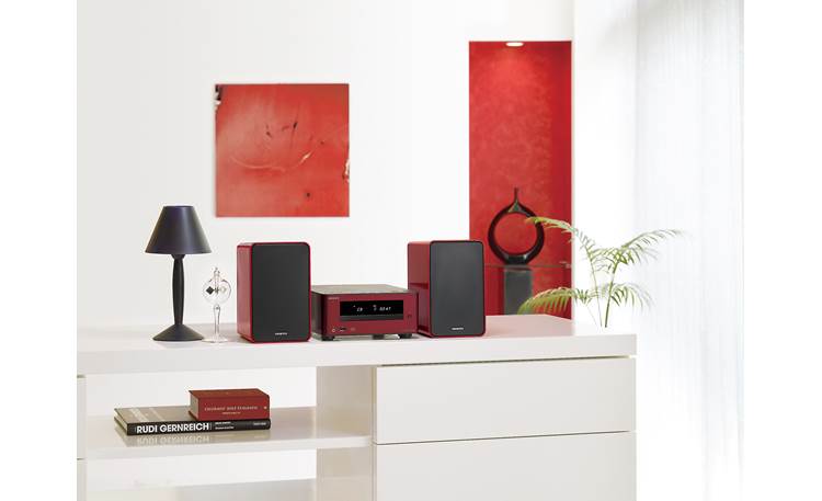 Onkyo CS-355 Colibrino System shown in red