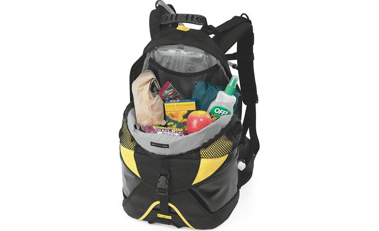Lowepro DryZone Rover Top compartment fully loaded (items shown not included)