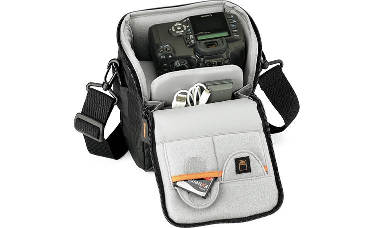 Lowepro Apex 120 AW Interior compartment, fully loaded (camera and accessories not included)