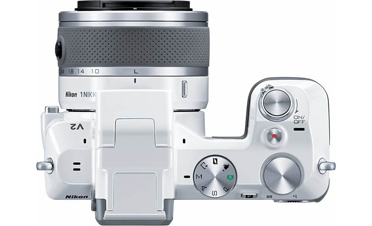 Nikon 1 V2 Camera with 3X zoom lens Top view