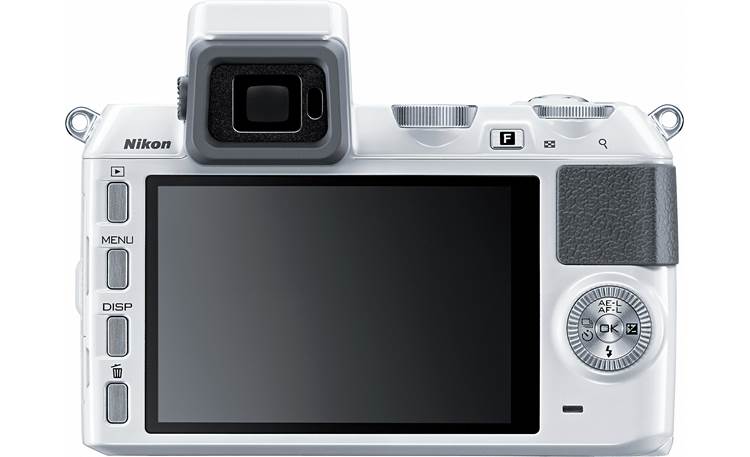 Nikon 1 V2 Camera with Two Zoom Lenses Back