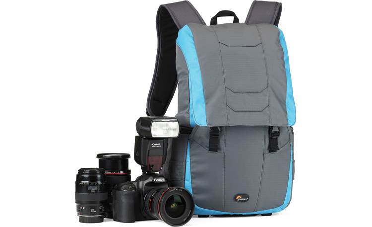 Lowepro Versapack 200 AW Holds a DSLR with attached lens and extra lenses (not included)