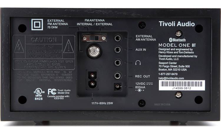 Tivoli Audio Model One® BT Back (shown in black ash)
