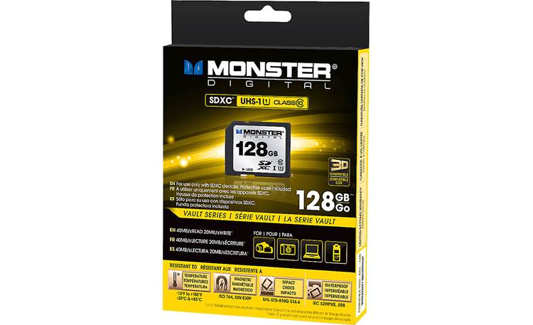 Monster Digital SDXC Memory Card Shown in package