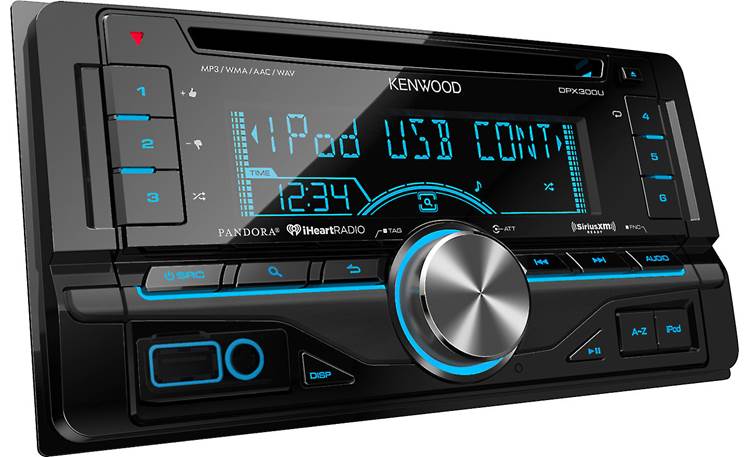Kenwood DPX300U (Refurbished) Pictured with Toyota trim ring (included)