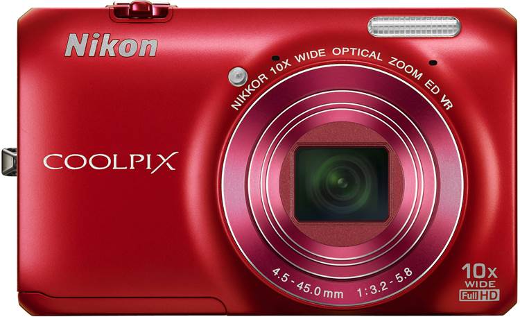 Nikon Coolpix S6300 Front - Red