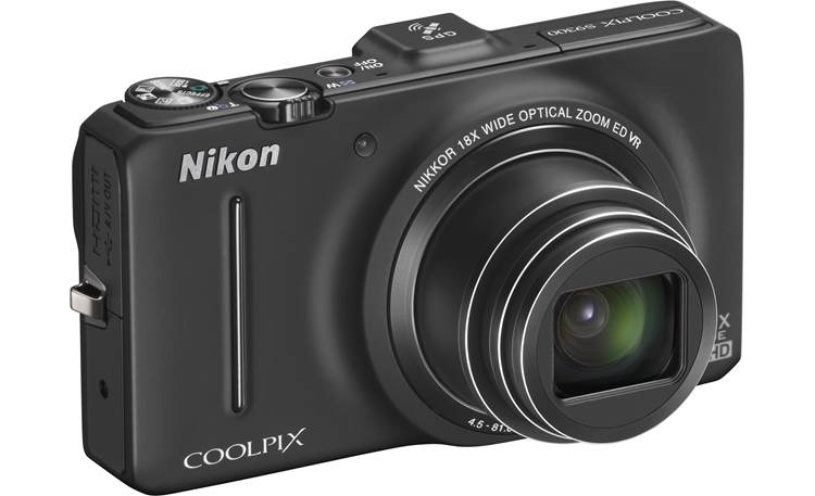 Nikon Coolpix S9300 Zoomed out - Black