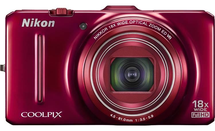 Nikon Coolpix S9300 Front - Red