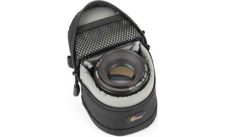 Lowepro Lens Case 8cm x 6cm interior compartment, with lens (not included)