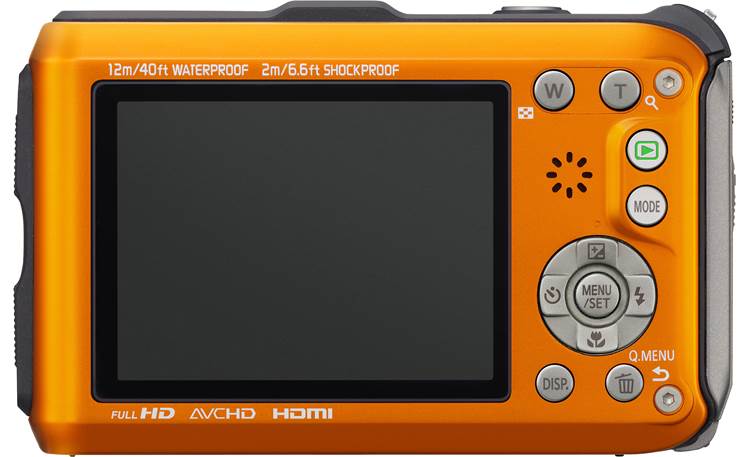 Panasonic Lumix DMC-TS4 Back - Orange