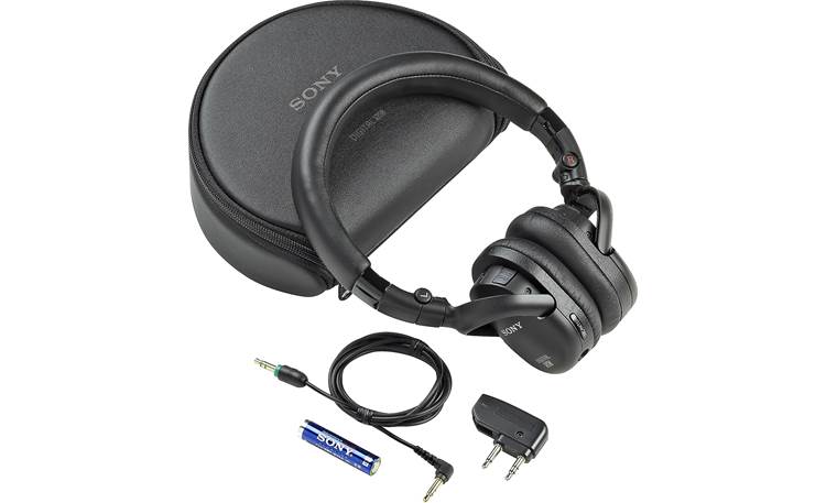 Sony MDR-NC200D Shown with supplied accessories