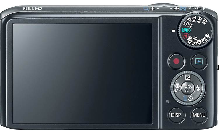 Canon PowerShot SX260 HS Back - Black