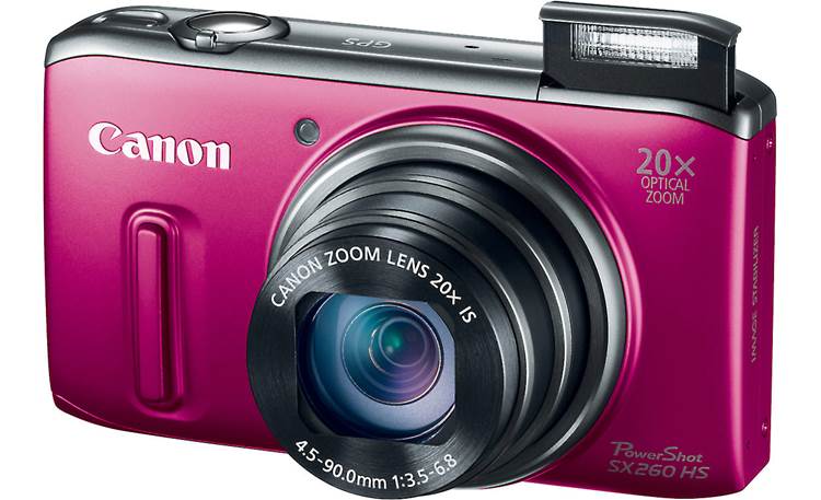 Canon PowerShot SX260 HS Flash up - Red