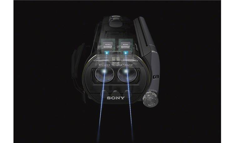 Sony Handycam® HDR-TD20V transparent view of light path