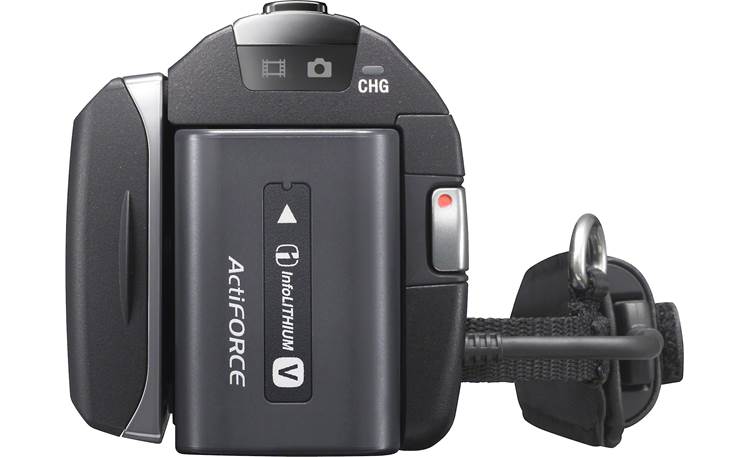 Sony HDR-PJ580V Back, with battery