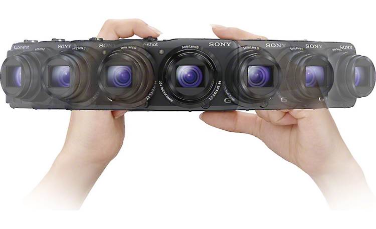Sony Cyber-shot® DSC-HX30V How to move for horizontal panoramic captures