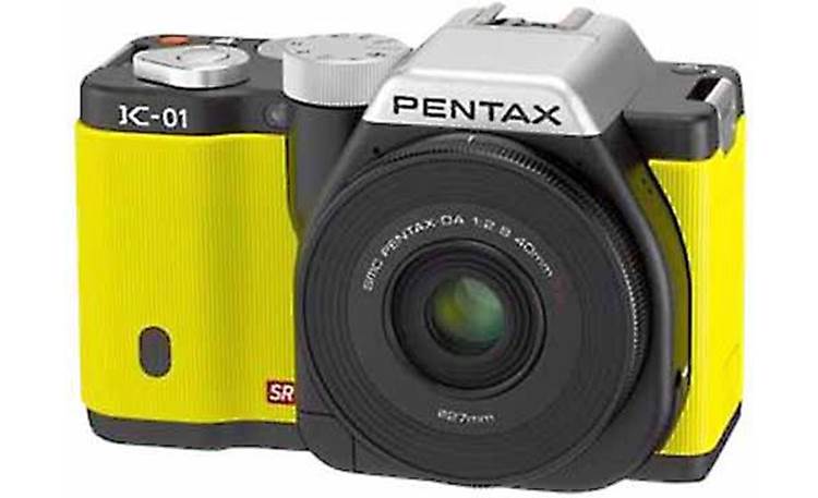 Pentax K-01 Kit w/40mm Lens Front (Yellow)