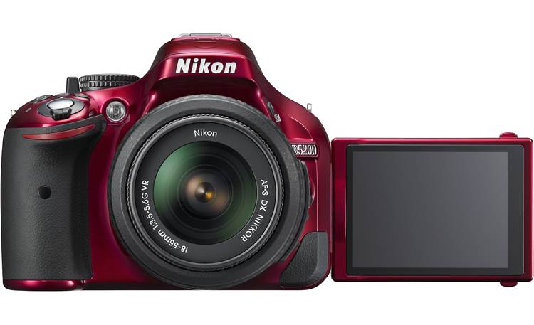 Nikon D5200 Kit LCD monitor facing forward for self-portrait