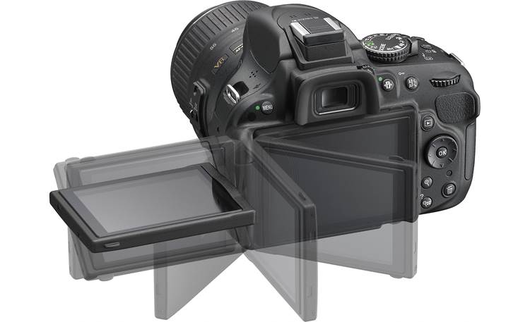 Nikon D5200 5.8X Zoom Lens Kit Vari-angle high-resolution LCD monitor