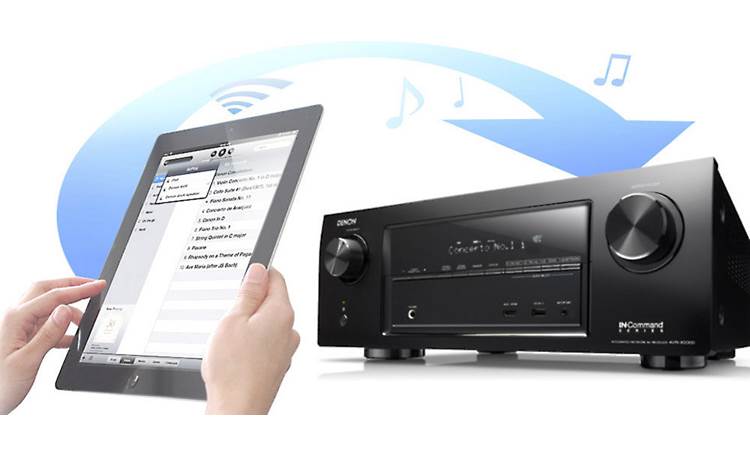 Denon AVR-X2000 IN-Command Apple AirPlay lets you stream music from an iPad or iPhone (not included)