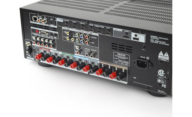 Denon AVR-X3000 IN-Command <!--B-->7-channel speaker connectors